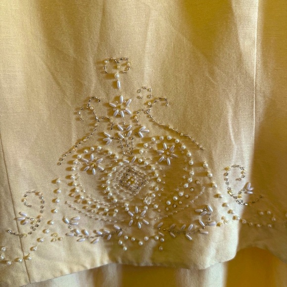 Jessica Howard Cream Embroidered Midi Dress Size 14 | Fully Lined | 55” Length - Picture 12 of 12